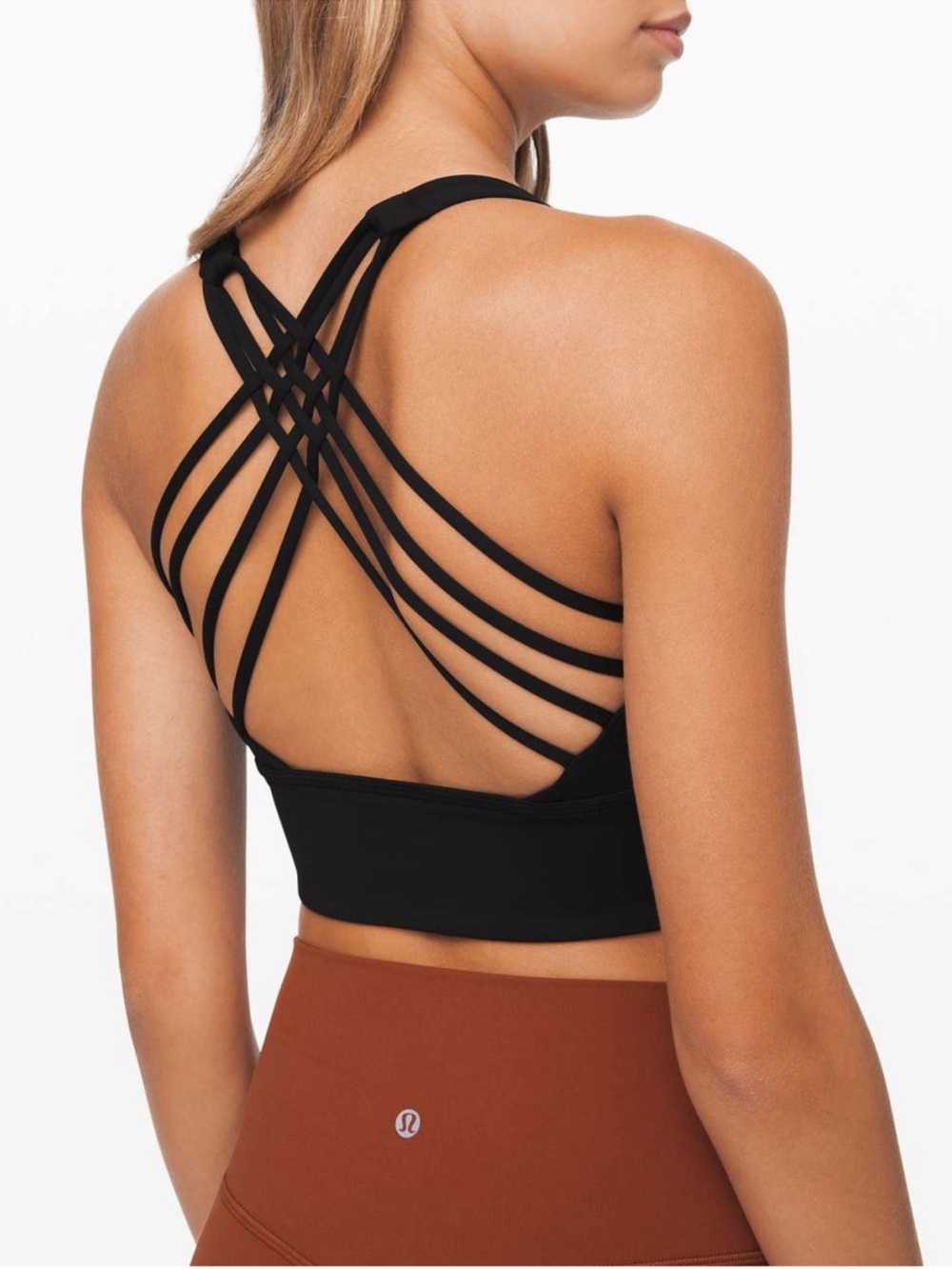 Lululemon free to be wild long line bra Black Size 12
